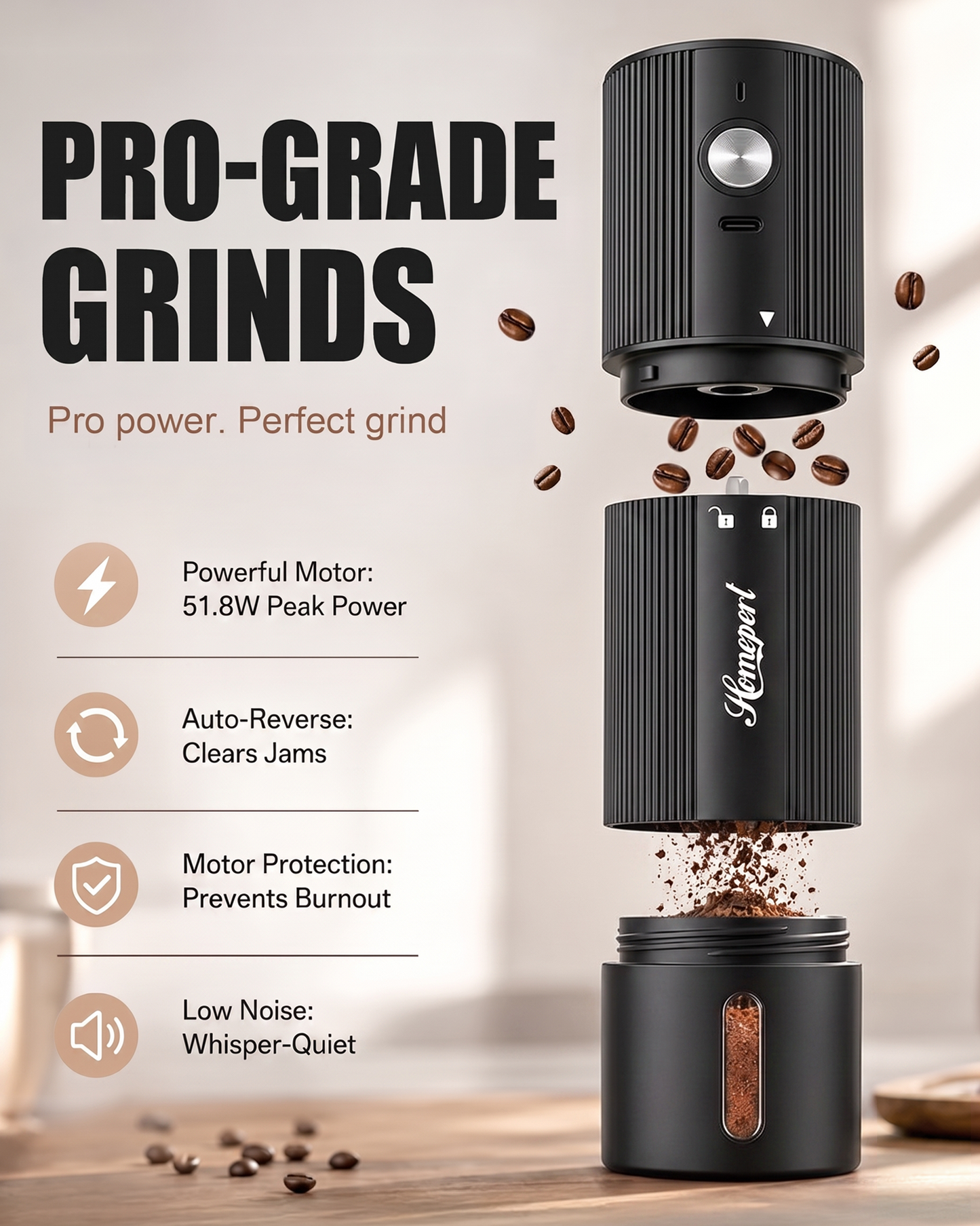 Electric coffee grinder