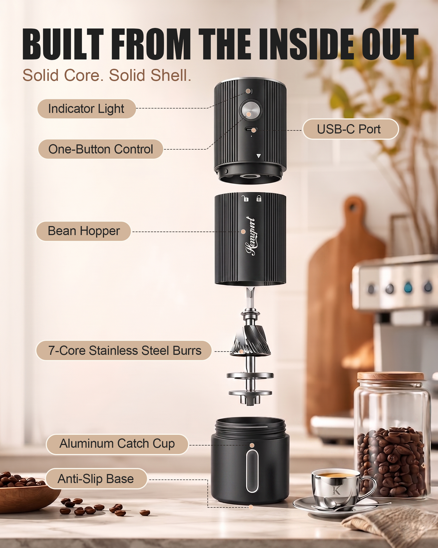 Electric coffee grinder