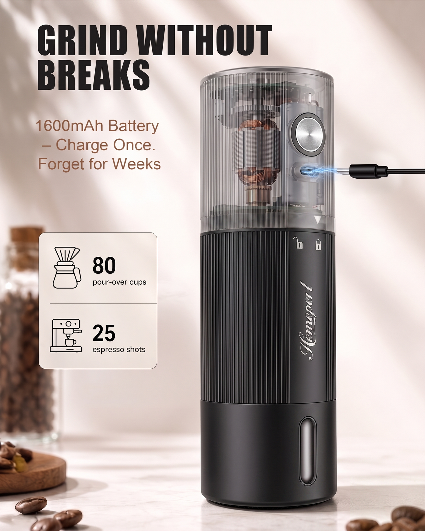 Electric coffee grinder