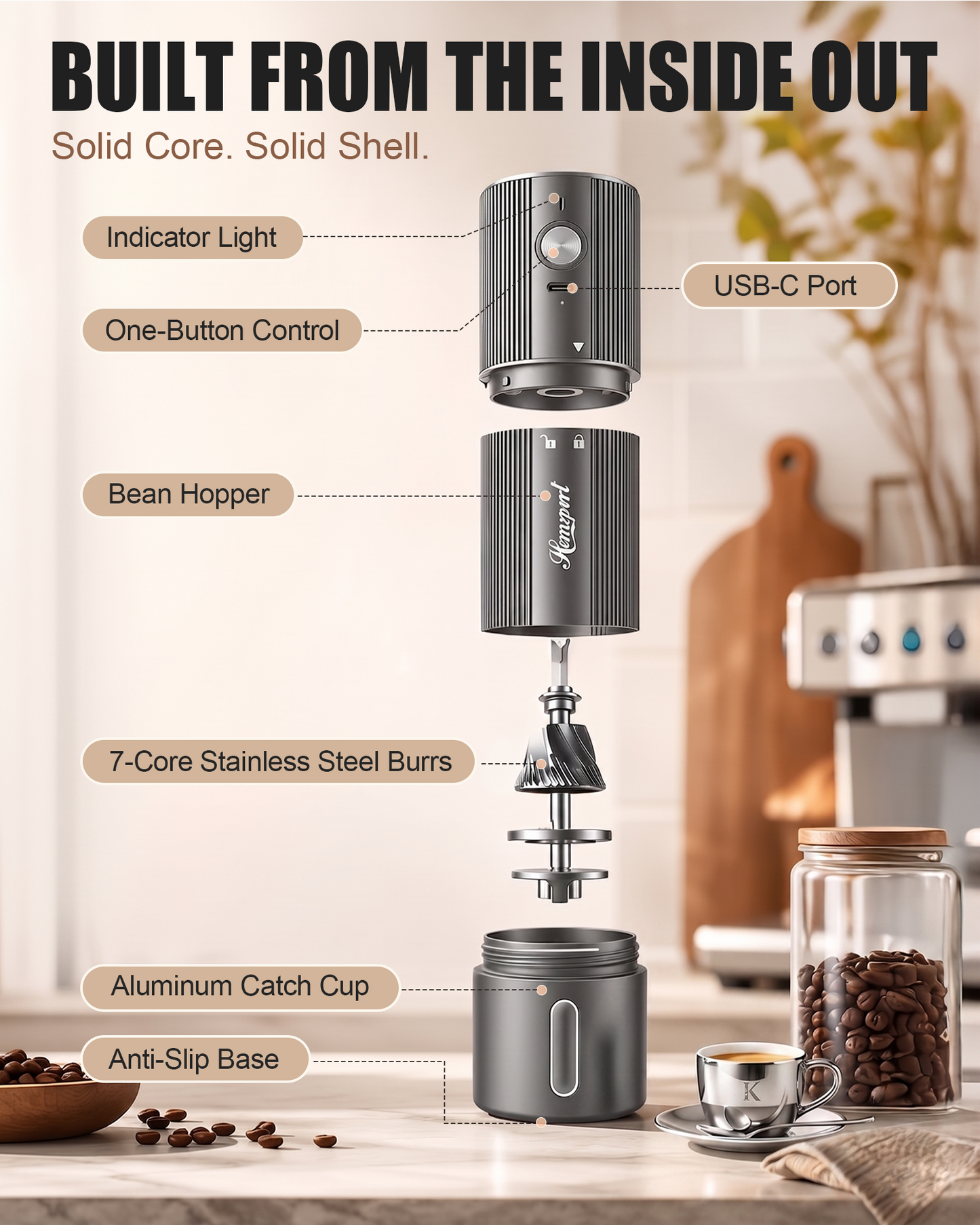 Electric coffee grinder
